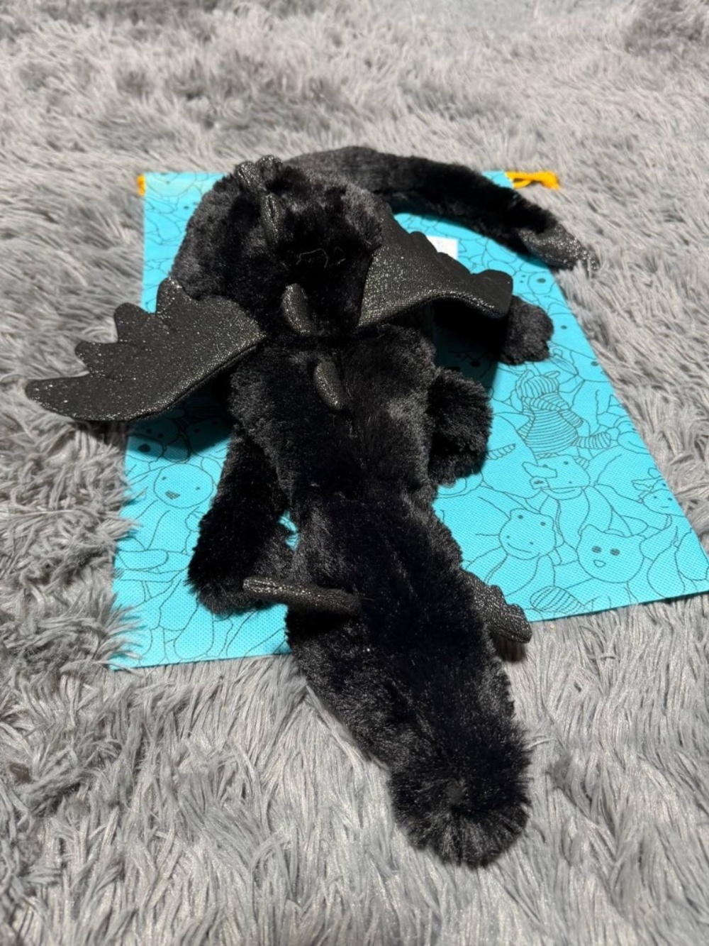 Jellycat Onyx Dragon plush toy (1 left)